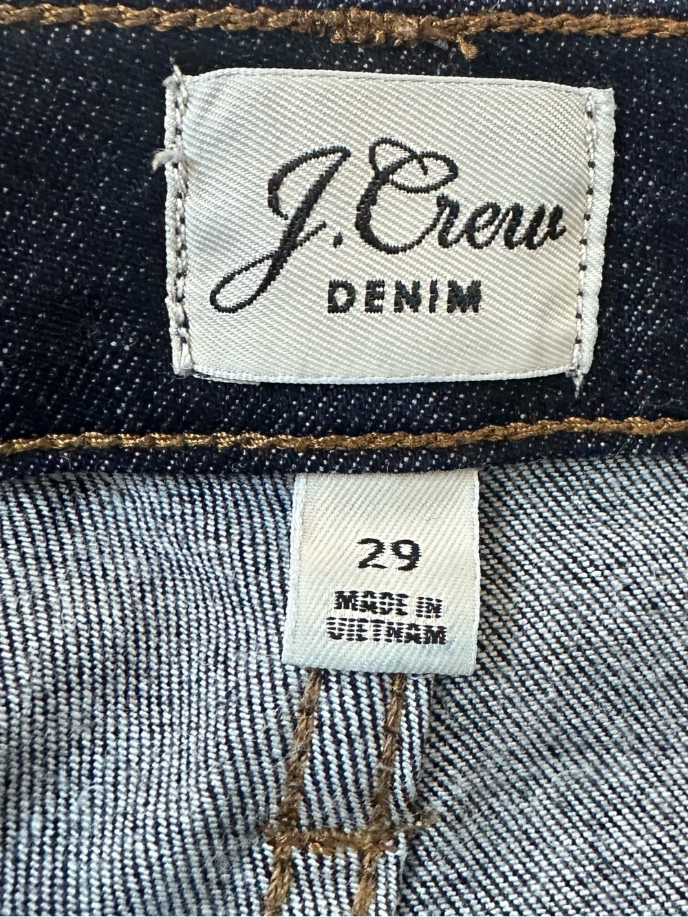 J. Crew Denim Women's Straight-Leg Jeans in Dark Blue - Picture 2 of 5